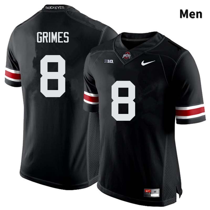 Ohio State Buckeyes Trevon Grimes Men's #8 Black Authentic Stitched College Football Jersey